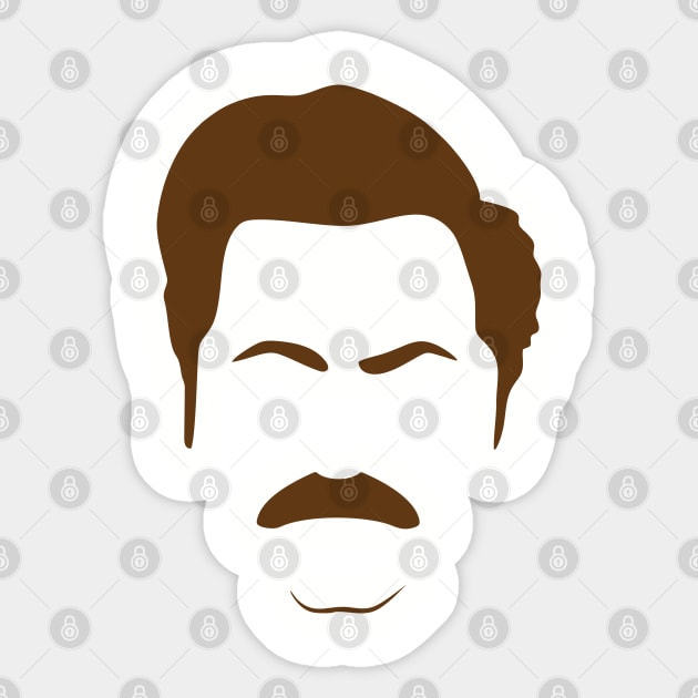 ron swanson 2021 Sticker by efanmr